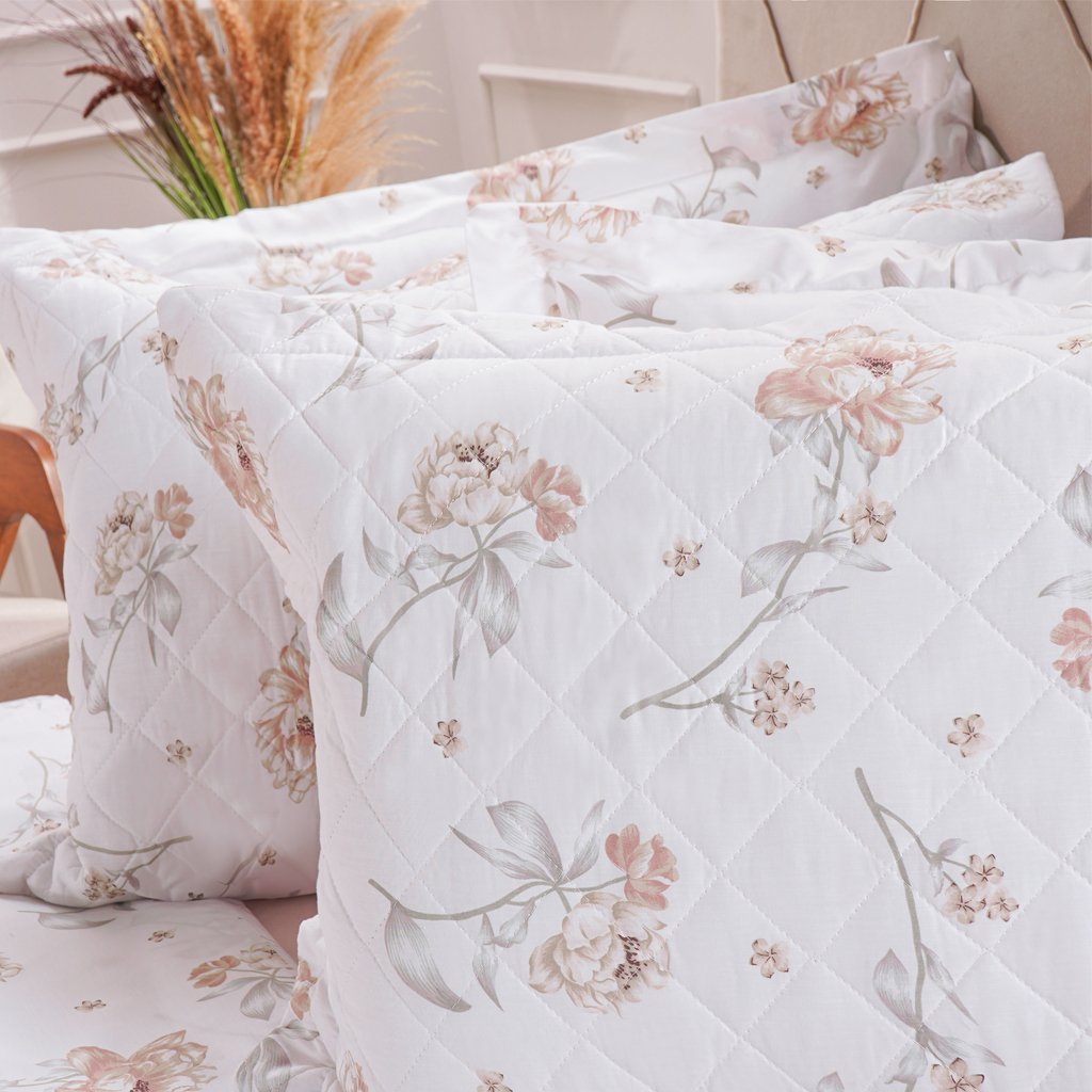 Kit Colcha King 200 Fios Estampada 260x280cm Lyrical