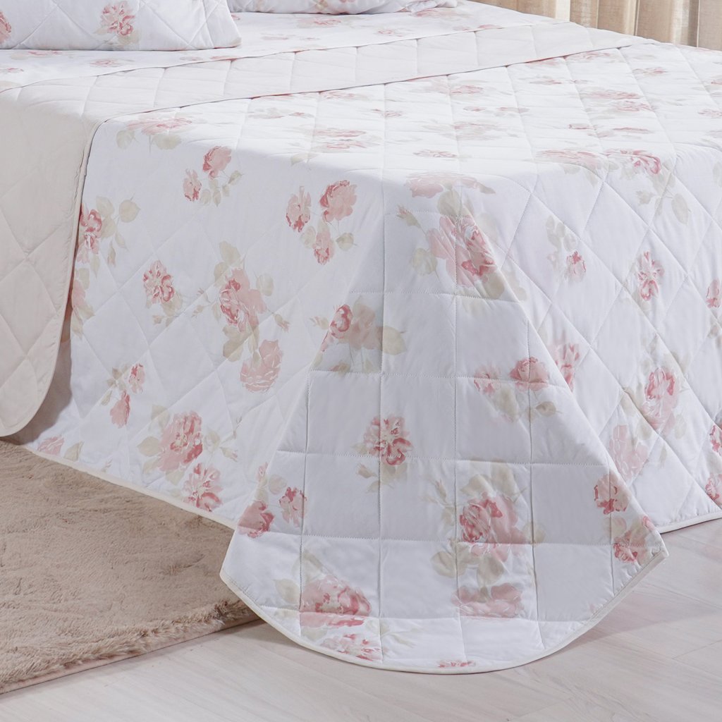 Kit Colcha King 200 Fios Estampada New 100% Algodão 260x280cm Classique