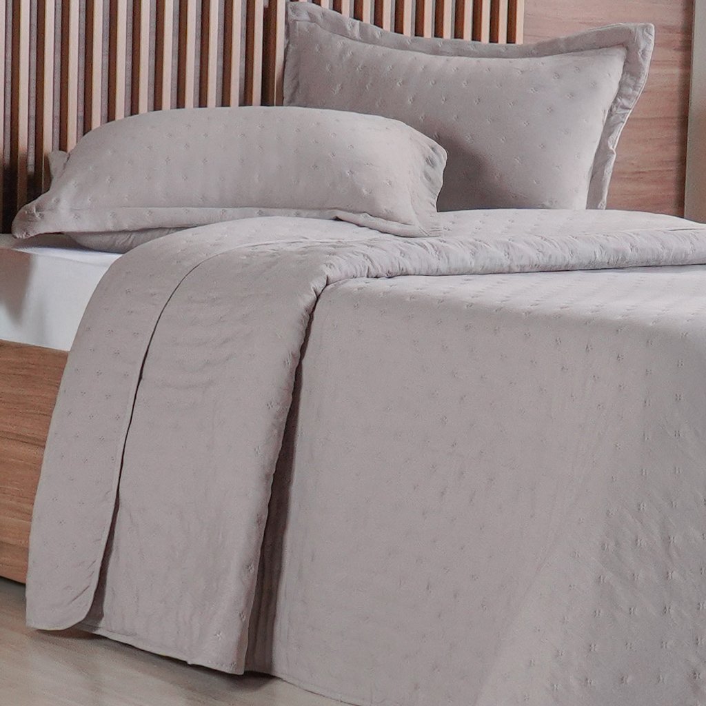 Kit Colcha King Miraggio New Soft 260x280cm Cahsmere