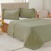 Kit Colcha King Santorini New  260x280cm Folha Seca