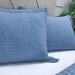 Kit Colcha King Santorini Super Macia 260x280 Enseada Azul