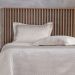 Kit Colcha King Satinatta Cetim Toque Pele de Pessego 260x280cm Latte