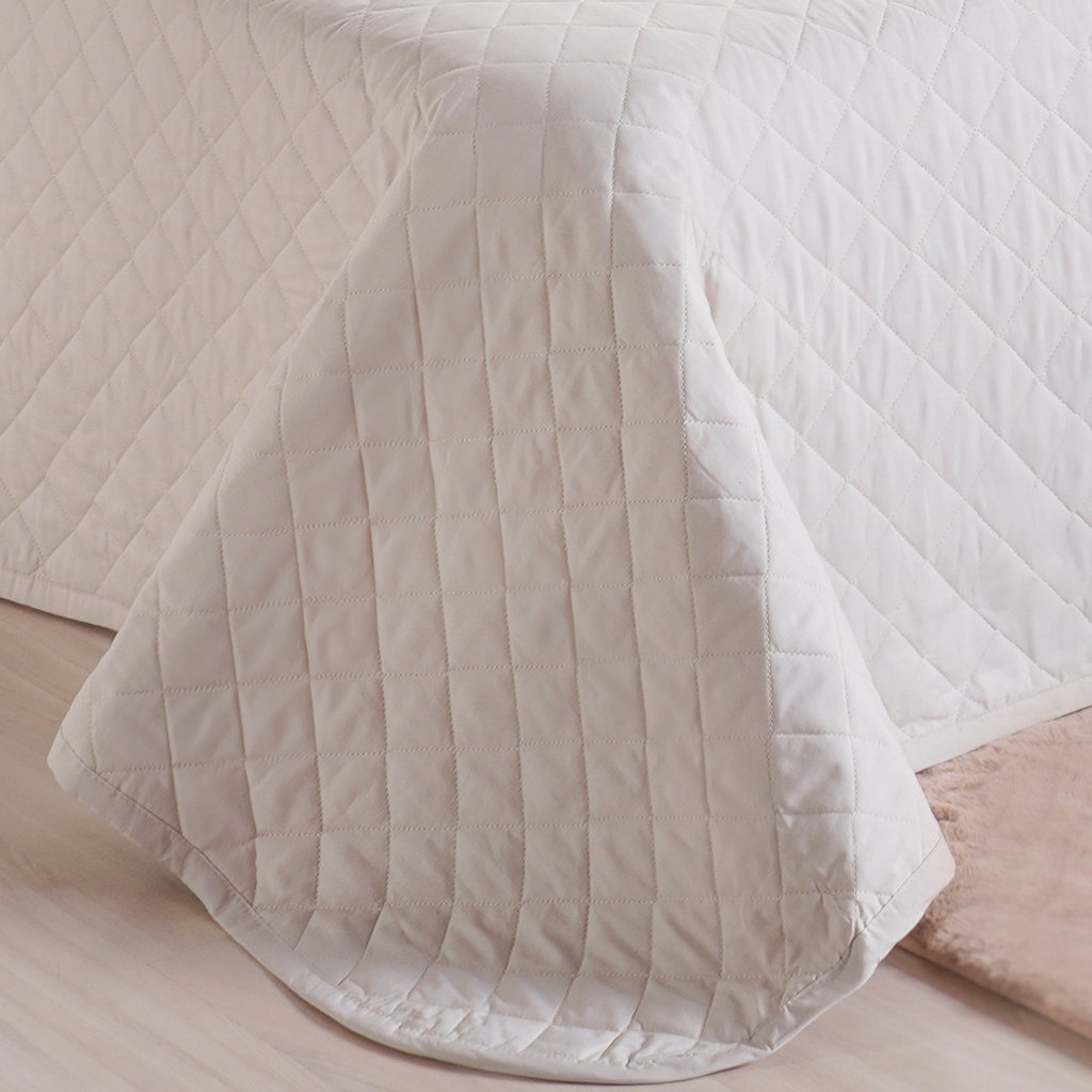 Kit Colcha Queen 200 Fios Lisa 240x260cm Luna