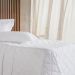 Kit Colcha Queen 3 Pçs Ricamo 300 Fios 100% Algodão 240x260cm Branco