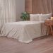 Kit Colcha Queen Luxor Jacquard 100% Poliéster 230x250cm Biscuit