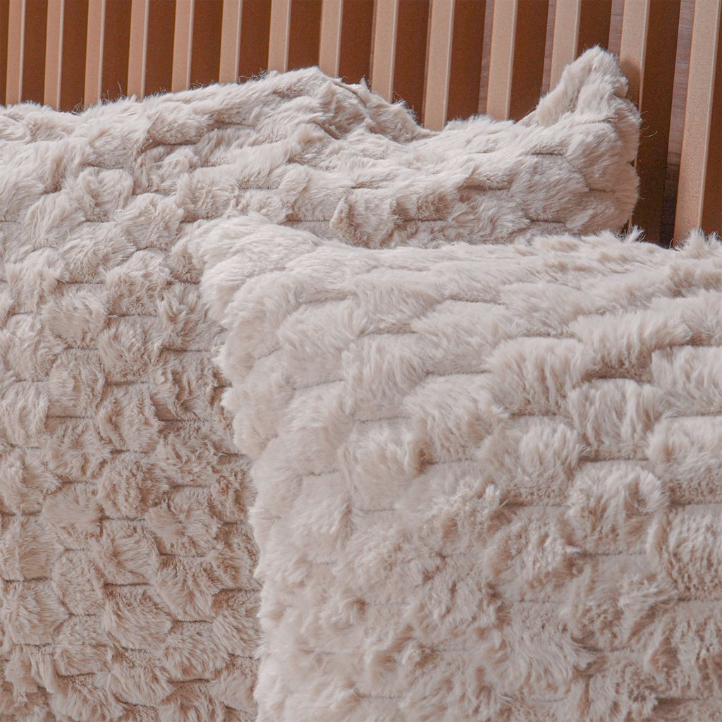 Kit Colcha Queen Luxor Jacquard 100% Poliéster 230x250cm Biscuit