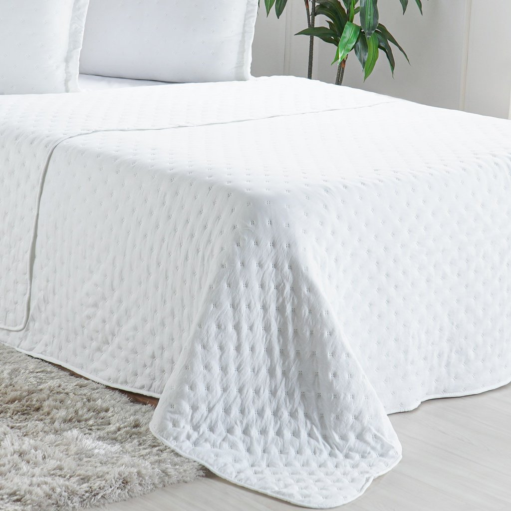 Kit Colcha Queen Miraggio New Soft 240x260cm Branco