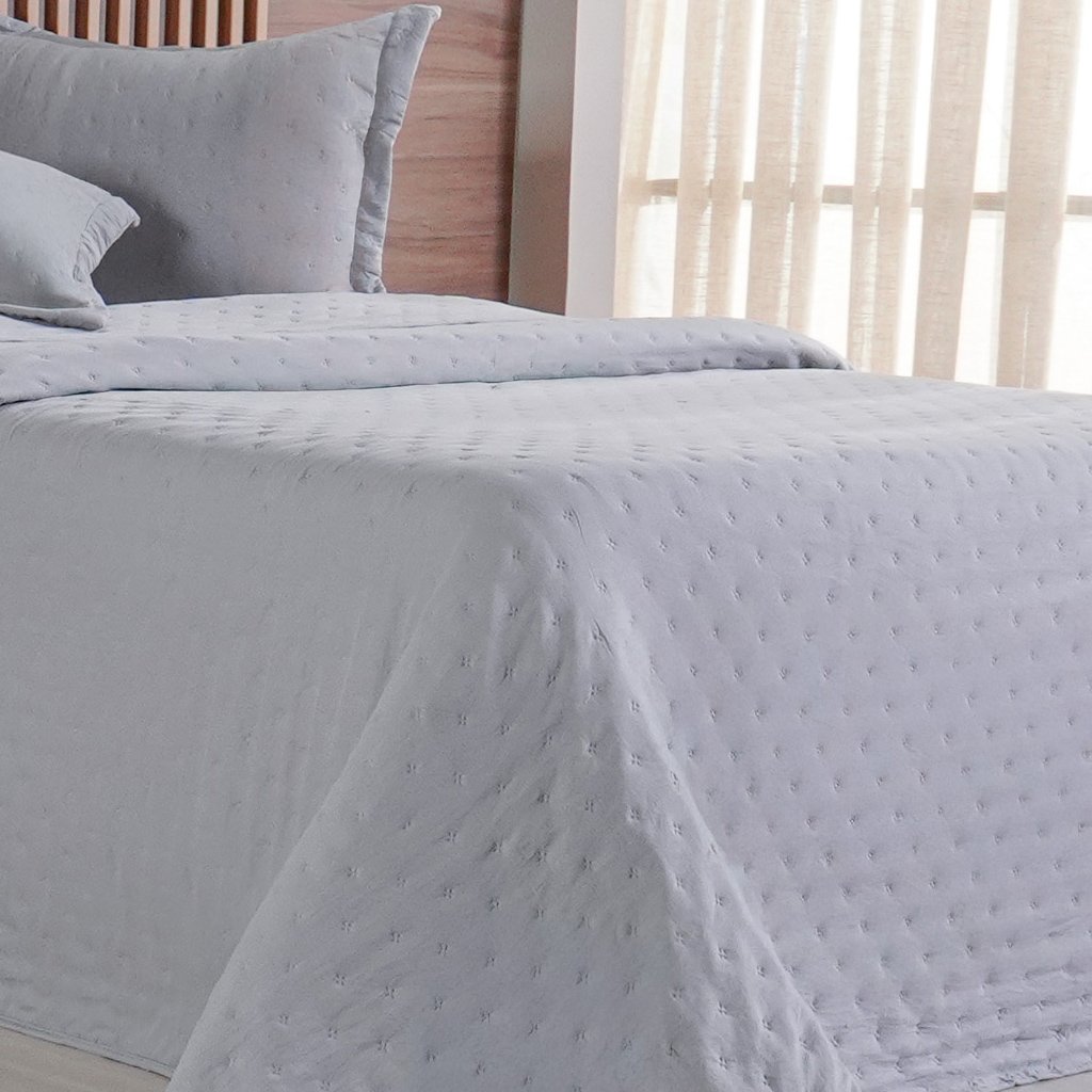 Kit Colcha Queen Miraggio New Soft 240x260cm Platina