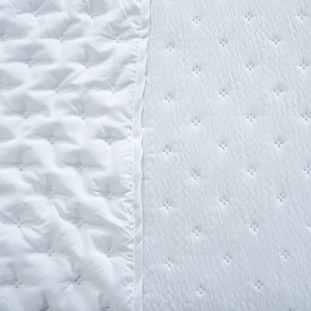 Kit Colcha Queen Santorini Super Macia 240x260 Branco