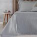 Kit Colcha Queen Satinatta Cetim 100% Poliéster 240x260cm Platina