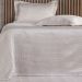 Kit Colcha Queen Satinatta Cetim Toque Pele de Pessego 240x260cm Latte