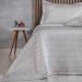 Kit Colcha Queen Satinatta Cetim Toque Pele de Pessego 240x260cm Suede Claro