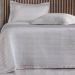Kit Colcha Queen Satinatta Cetim Toque Pele de Pessego 240x260cm Suede Claro