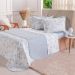 Kit Colcha Solteiro 200 Fios Estampada 160x240cm Floralis