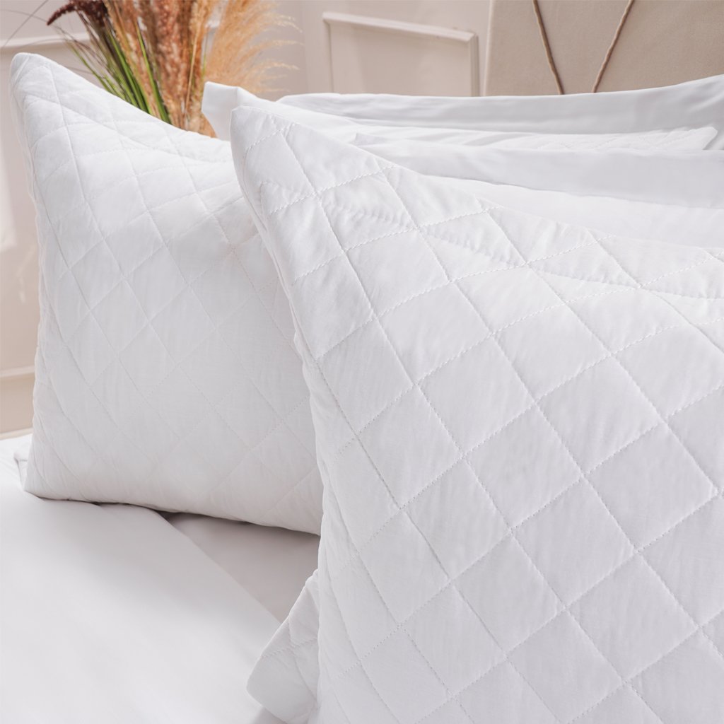 Kit Colcha Solteiro 200 Fios Lisa 160x240cm Branco