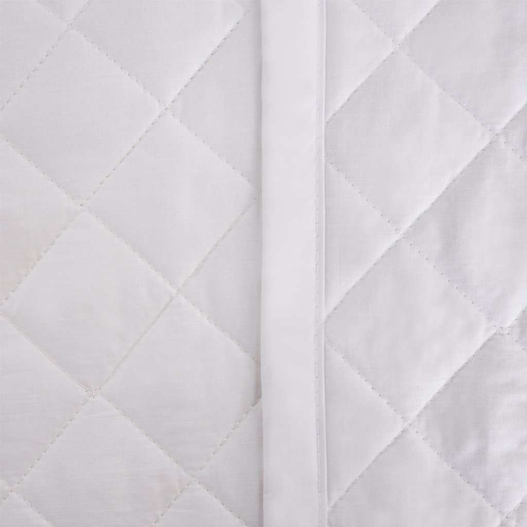 Kit Colcha Solteiro 200 Fios Lisa 160x240cm Branco