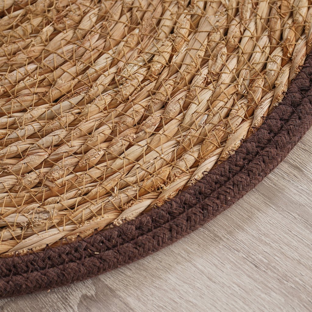 Lugar Americano Rústico Colors Fibra Natural 38cm Café