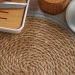 Lugar Americano Rústico Colors Fibra Natural 38cm Cinza