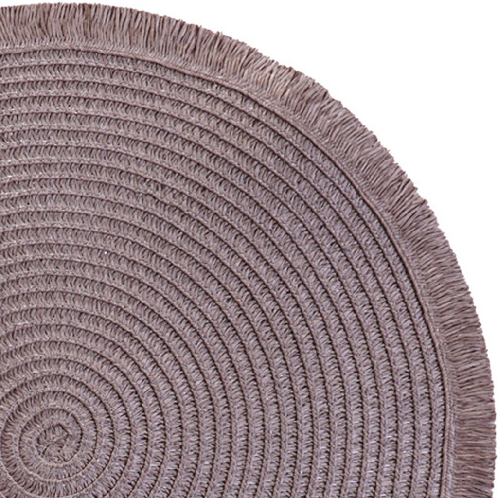 Lugar Americano Redondo Franja 38cm Mauve