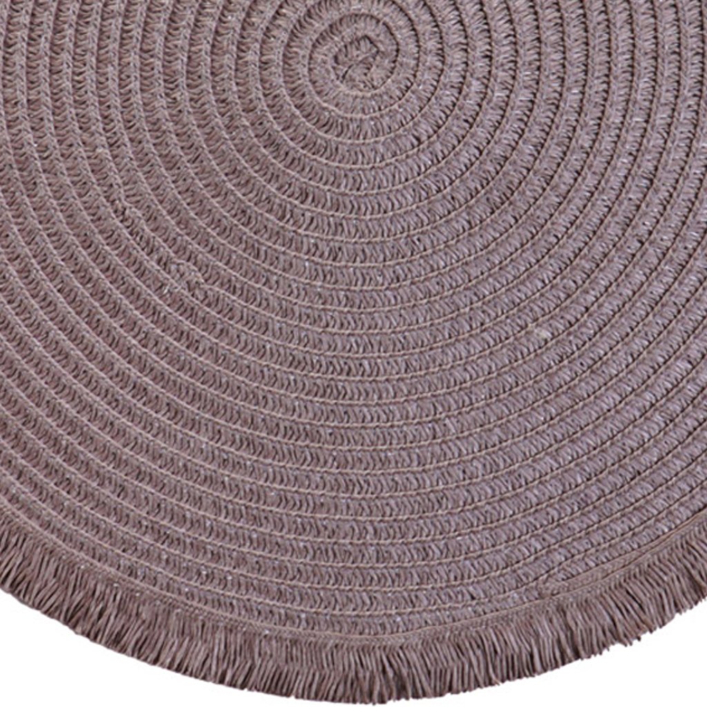 Lugar Americano Redondo Franja 38cm Mauve