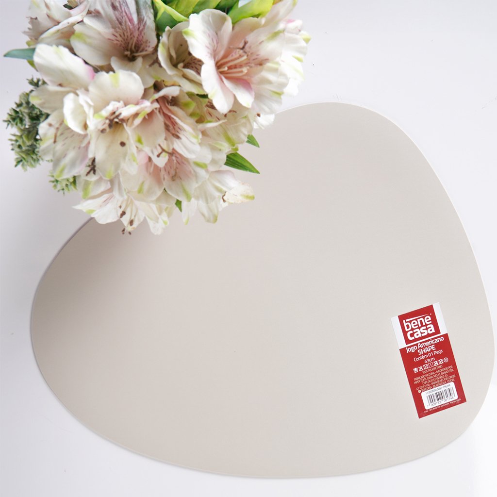 Lugar Americano Shape PU 43cm Palha