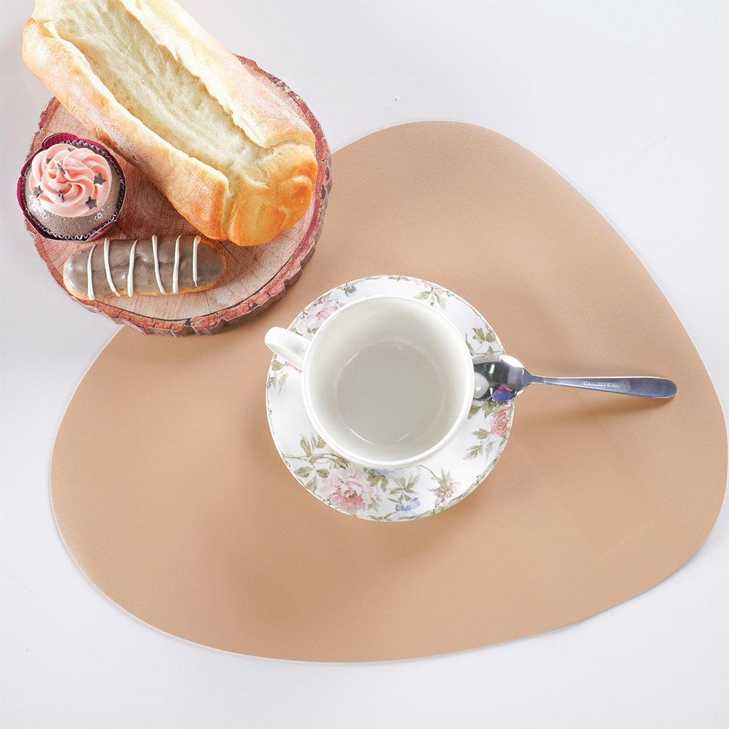 Lugar Americano Shape PU 43cm Taupe