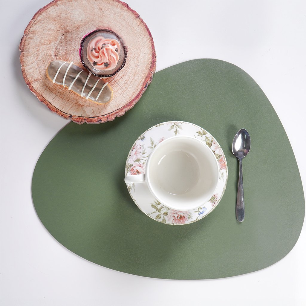 Lugar Americano Shape PU 43cm Verde