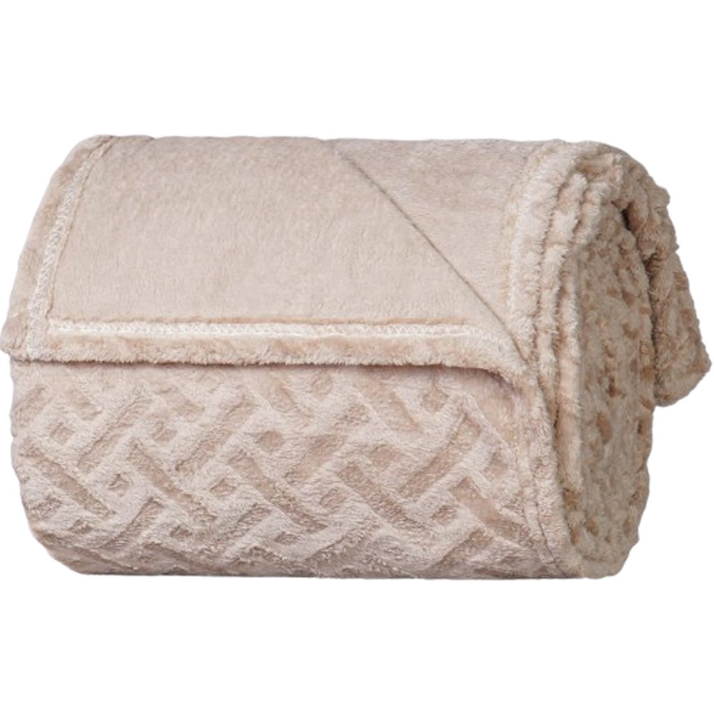 Manta Casal Brushed New Microfibra Flannel 100% Poliéster 180x230 Linho