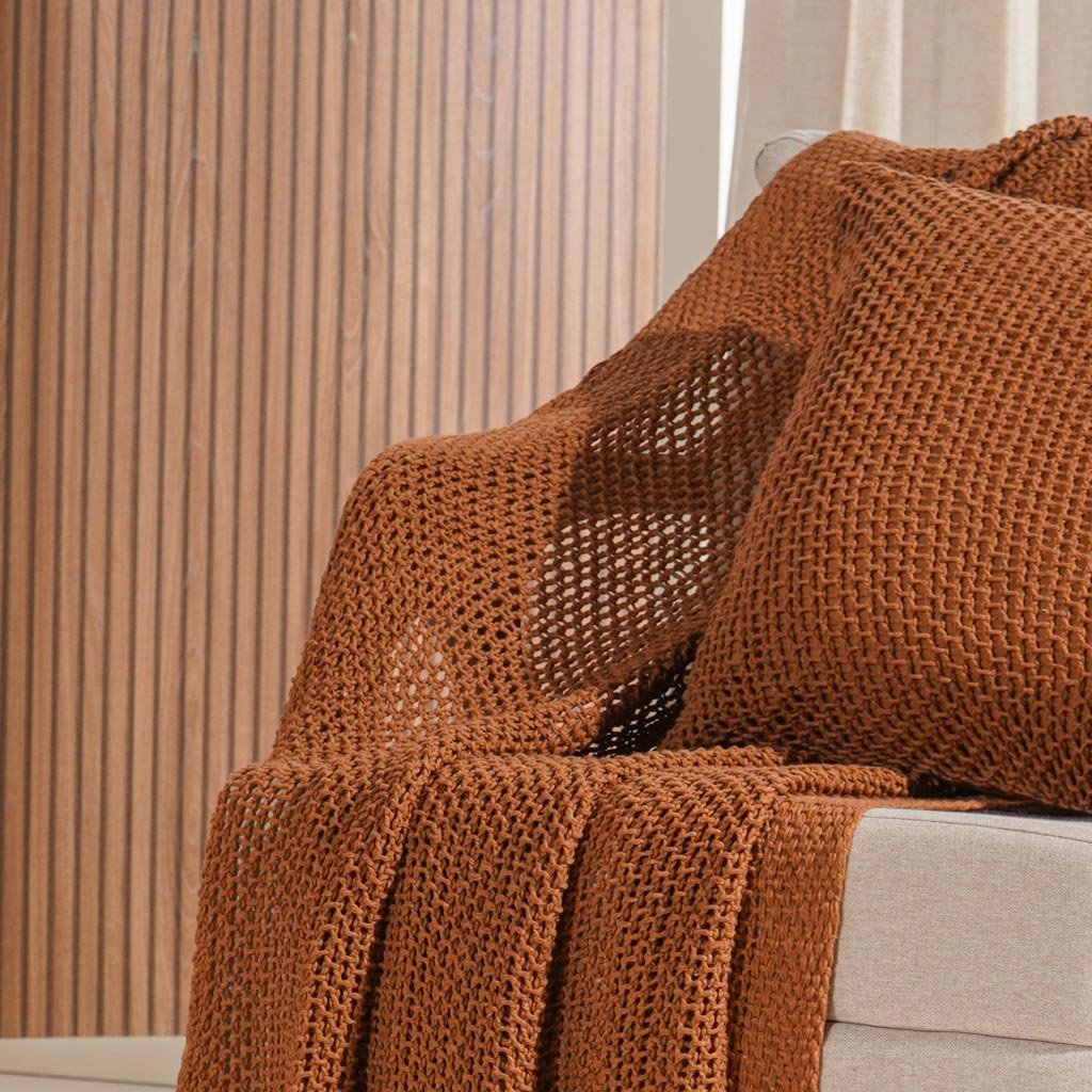 Manta Decorativa Atacama New 120x150cm Marrom Portabella