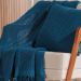Manta Decorativa Atacama New 160x220cm Azul Cobalt