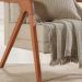 Manta Decorativa para Sofá Waffle 100% Algodão 120x150cm  Cashmere