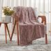 Manta King Brushed Microfibra Flannel 230x260 Cognac