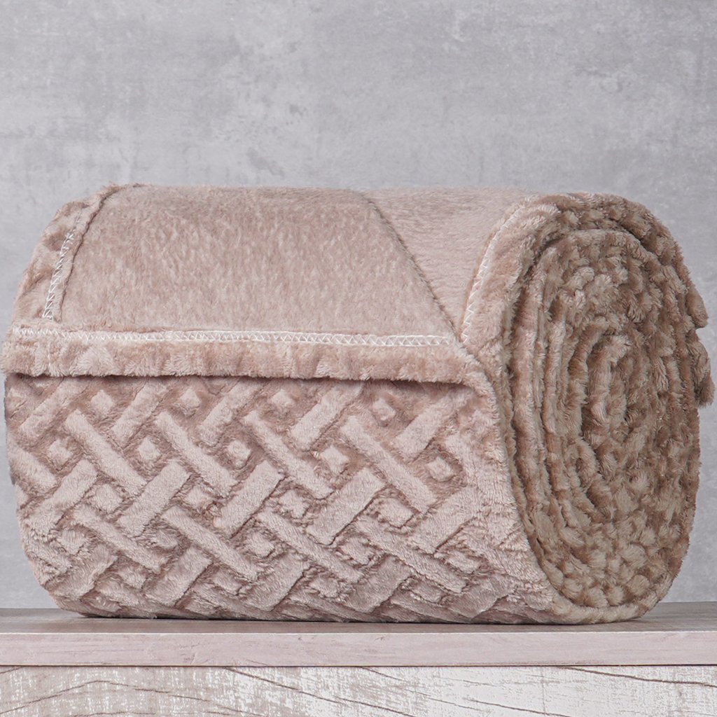 Manta King Brushed New Microfibra Flannel 100% Poliéster 230x260 Funghi