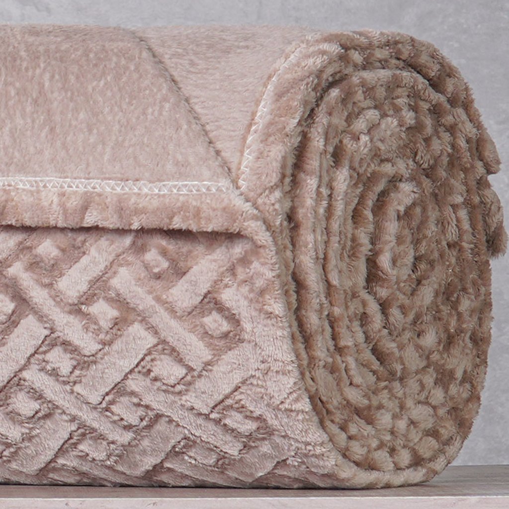Manta King Brushed New Microfibra Flannel 100% Poliéster 230x260 Funghi