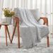 Manta Queen Brushed Microfibra Flannel 220x230 Cinza Elefante