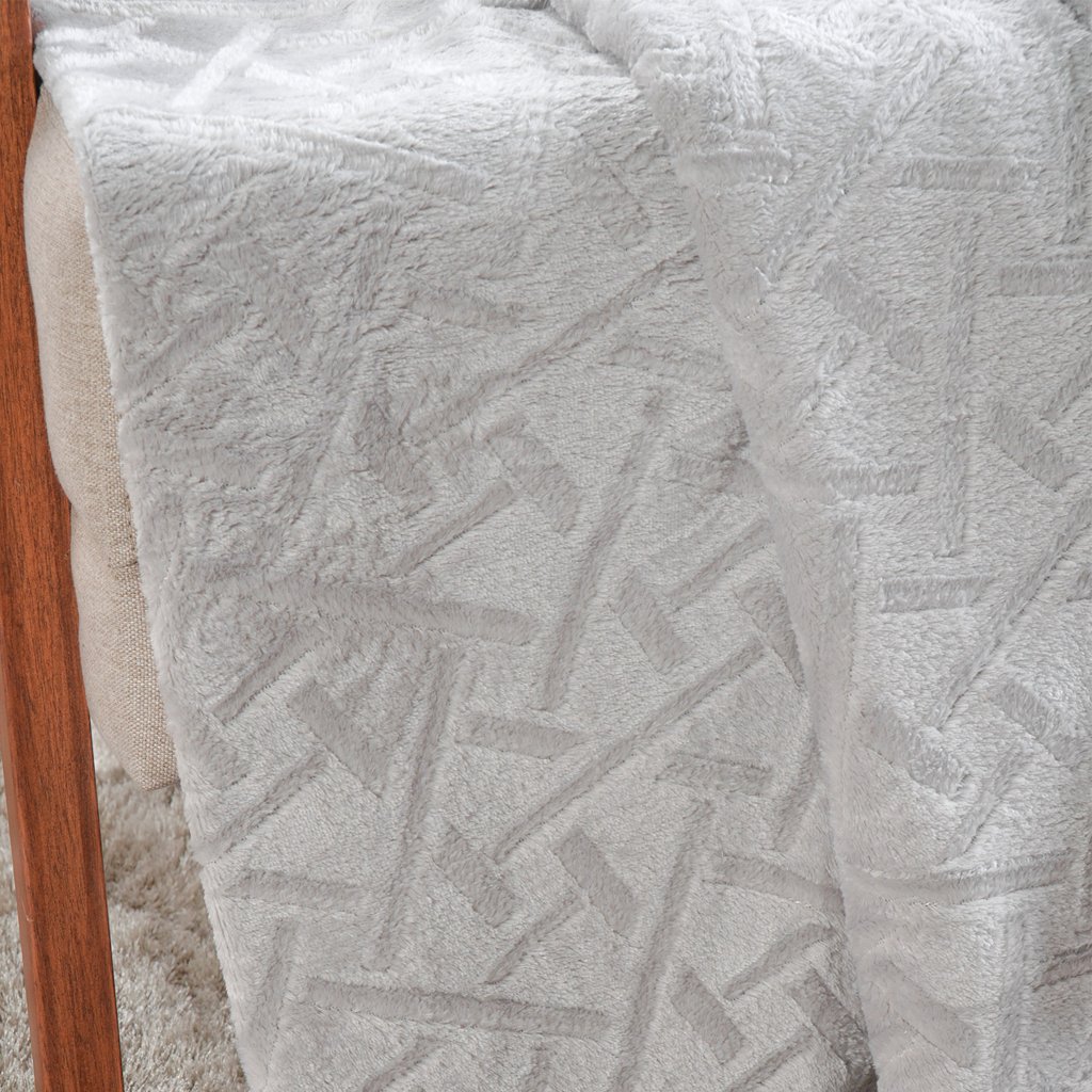 Manta Queen Brushed Microfibra Flannel 220x230 Cinza Elefante