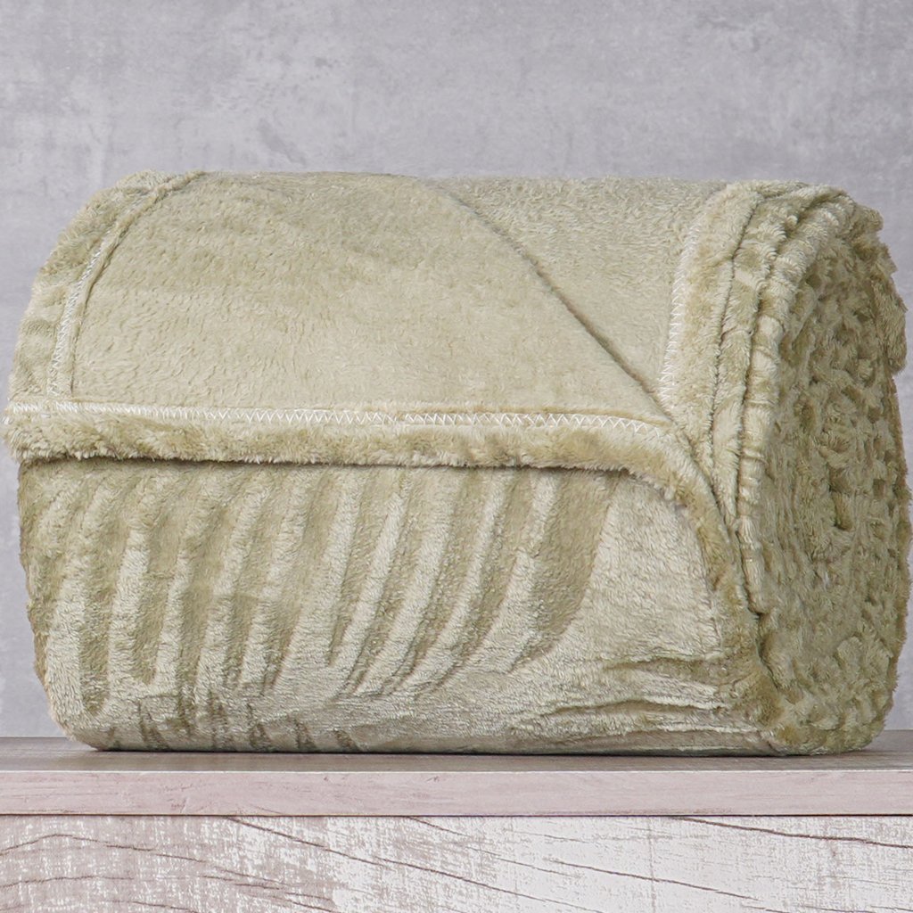 Manta Queen Brushed New Microfibra Flannel 100% Poliéster 220x230 Folha Seca