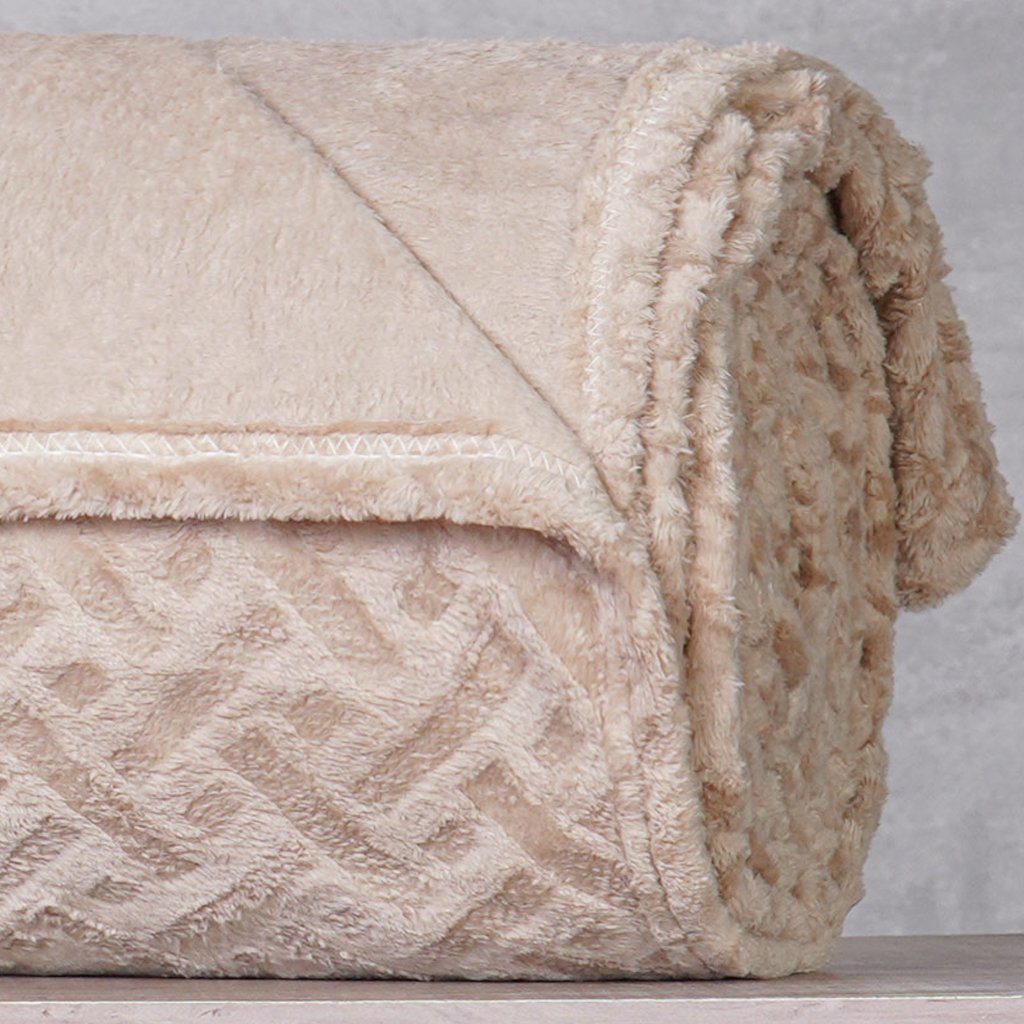Manta Queen Brushed New Microfibra Flannel 100% Poliéster 220x230 Linho