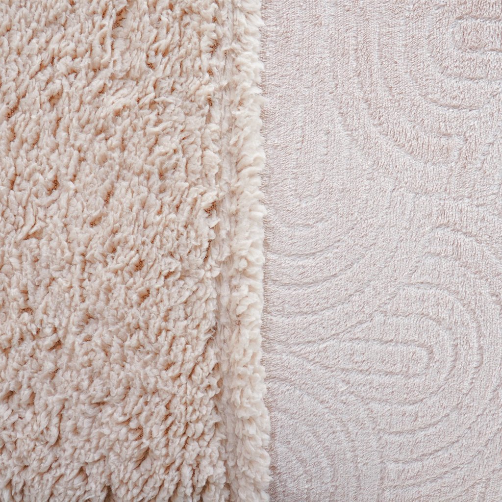 Manta Sherpa Realce Casal Dupla Face 180x220cm Talco