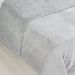 Manta Sherpa Realce Queen Dupla Face 220x240cm Cinza Elefante