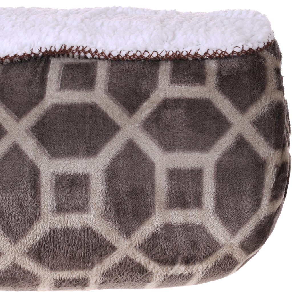Manta TV Sherpa Dupla Face Toque Pele de Carneiro 120x150 Almeida