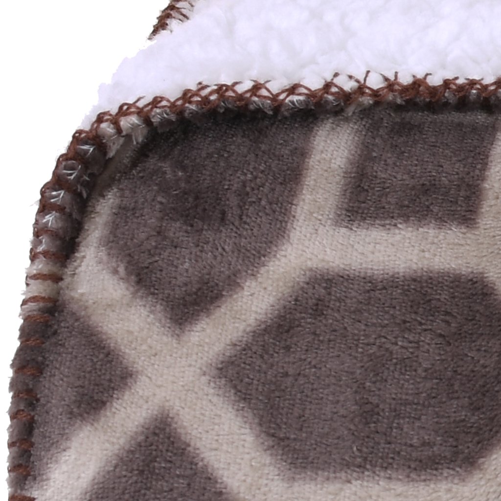 Manta TV Sherpa Dupla Face Toque Pele de Carneiro 120x150 Almeida
