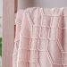 Manta Tricot Style Decorativa 127x152 Toque Super Macio Champagne