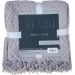 Manta Tricot Style Decorativa 127x152 Toque Super Macio Zinco