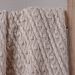 Manta Tricot Style Decorativa 160x220 Toque Super Macio Argila