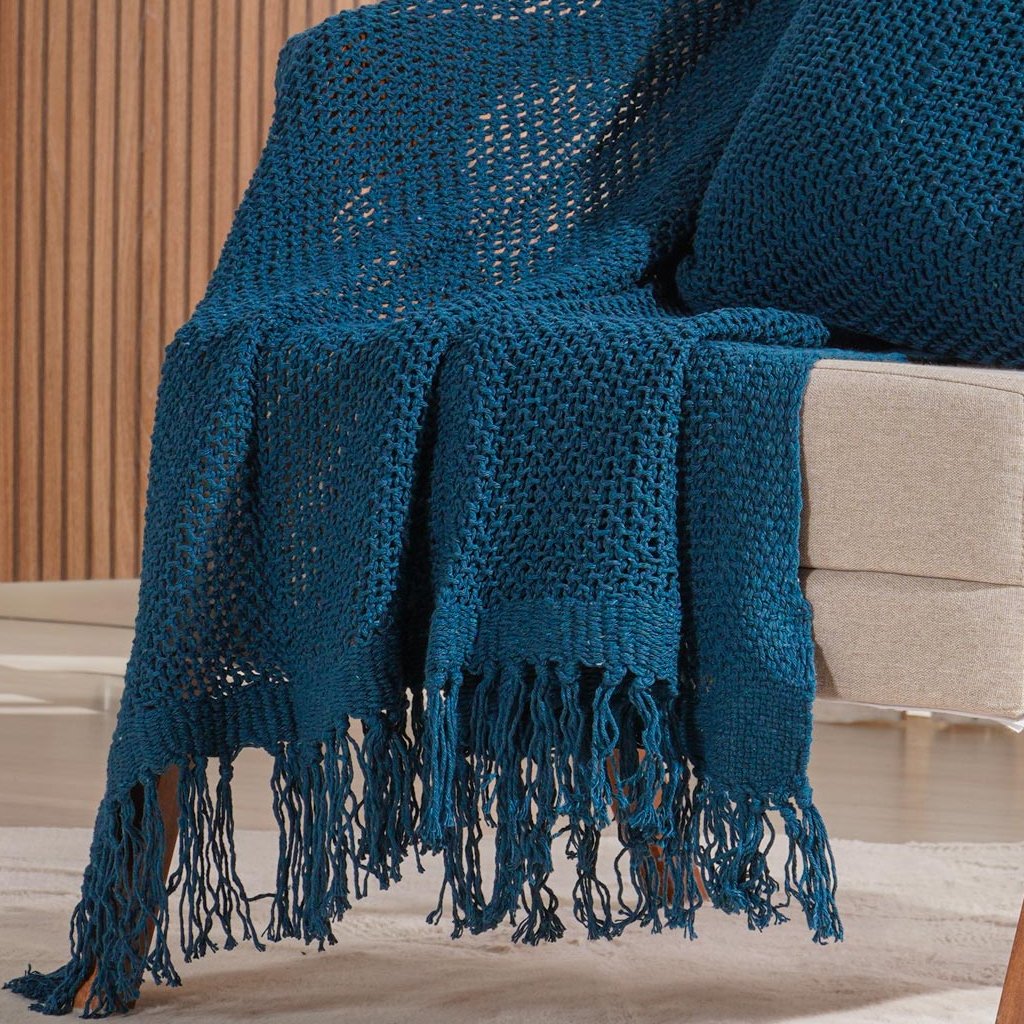 Peseira Decorativa Atacama New 80x250cm Azul Cobalt