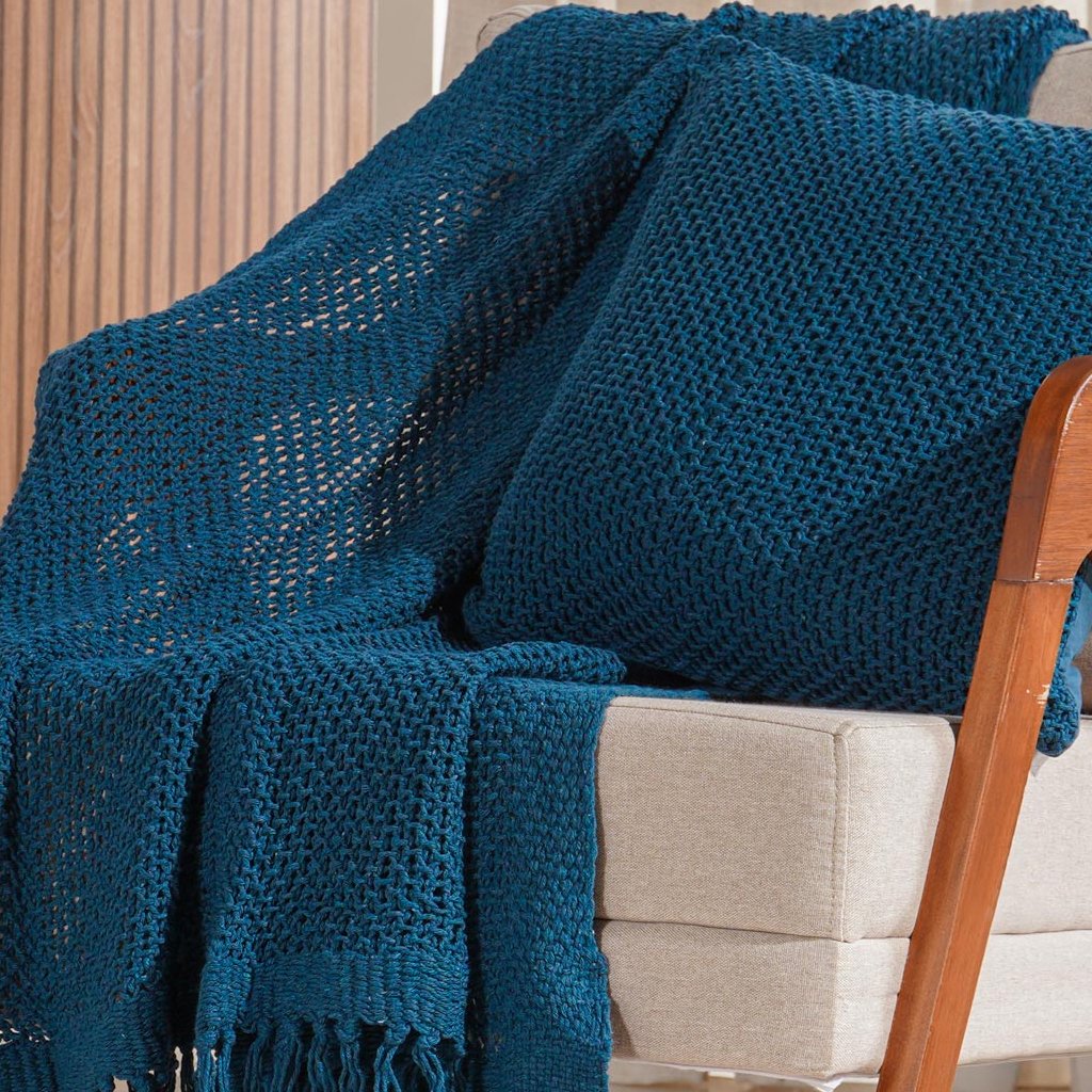 Peseira Decorativa Atacama New 80x250cm Azul Cobalt