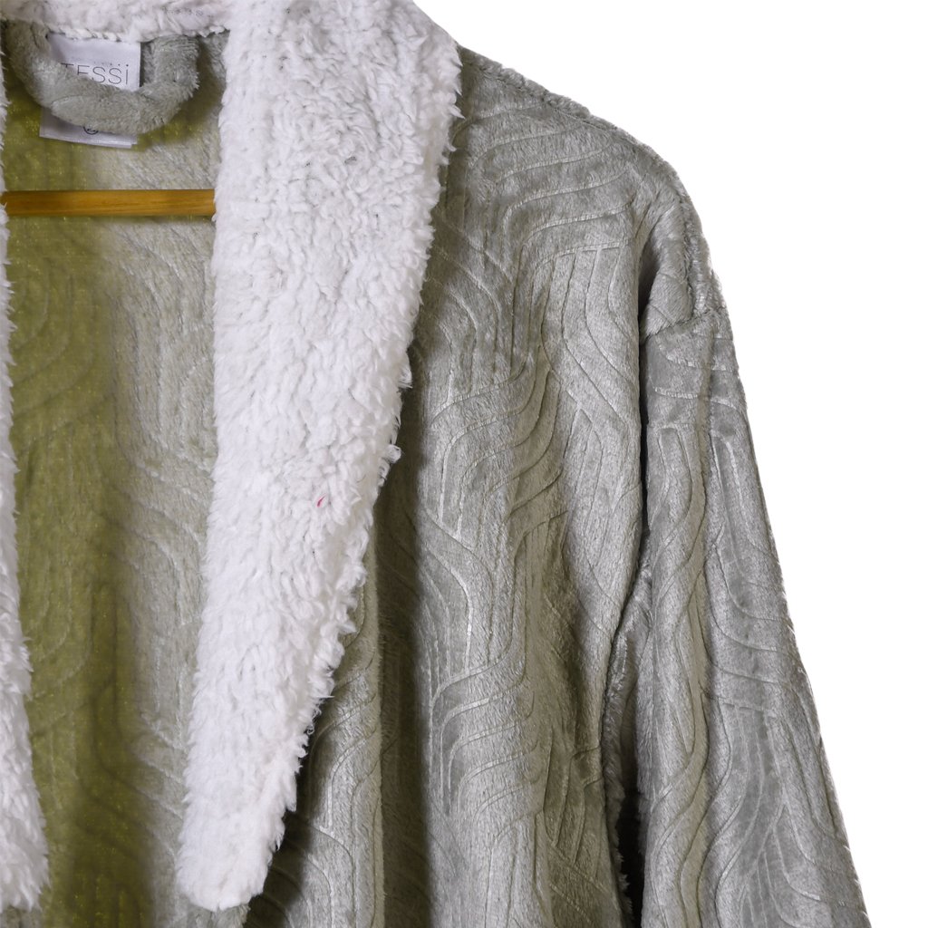 Roupão Sherpa Lã de Carneiro Toque Flannel Ultra Macio