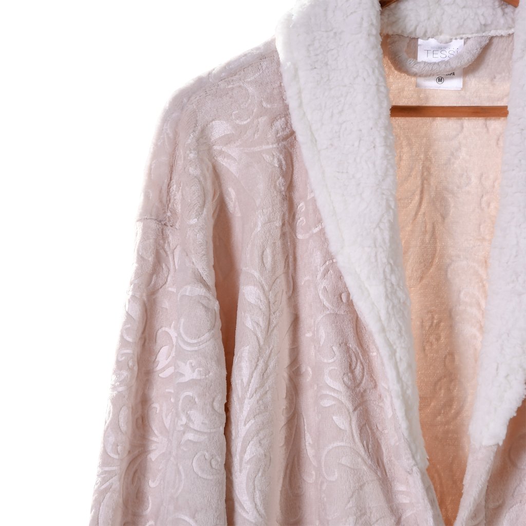 Roupão Sherpa Lã de Carneiro Toque Flannel Ultra Macio