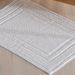 Tapete Nobile Jacquard 100% Algodão 1300g/m² 50x100cm Branco